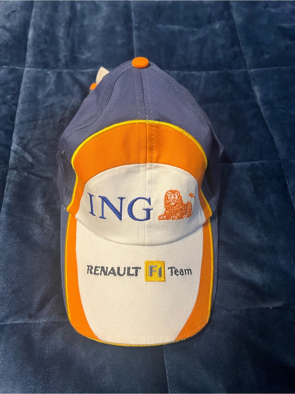 Ing Navy, White & Orange Renault F1 Team Branded Cap